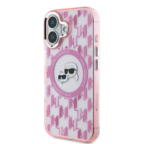 Karl Lagerfeld Karl Lagerfeld iPhone 16 Back cover case - Magsafe SILICONE kc - Pink Karl Lagerfeld Karl Lagerfeld iPhone 16 Back cover case - Magsafe SILICONE kc - Pink