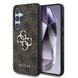 Guess Guess Galaxy S25 Back-Cover hul - 4G PU Big Logo - Braun Guess Guess Galaxy S25 Back-Cover hul - 4G PU Big Logo - Braun