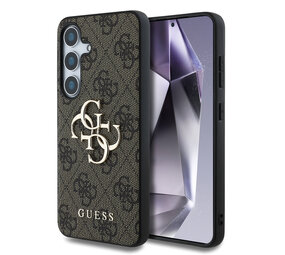 Guess Guess Galaxy S25 Backcover hoesje - 4G PU Big Logo - Bruin Guess Guess Galaxy S25 Backcover hoesje - 4G PU Big Logo - Bruin