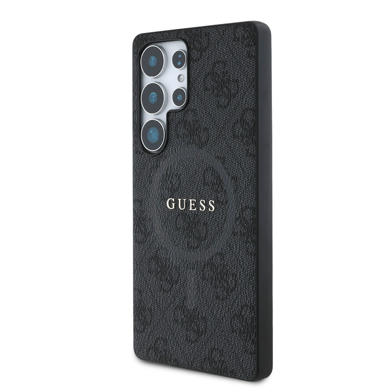 Guess Guess Galaxy S25 Ultra Backcover hoesje - 4G Colored Ring Classic Logo - MagSafe - Zwart, foto 2 van 6