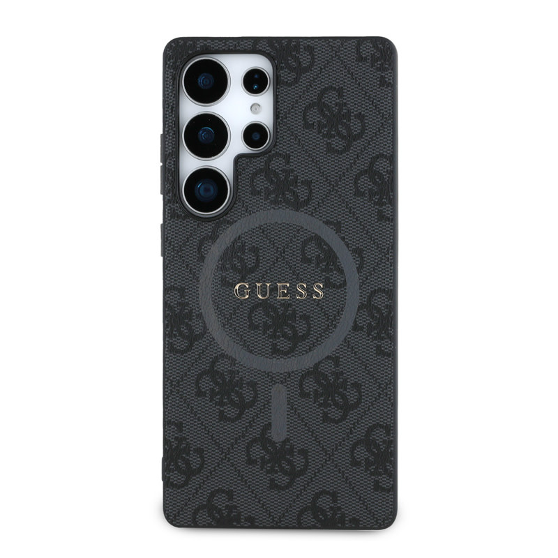 Guess Guess Galaxy S25 Ultra Backcover hoesje - 4G Colored Ring Classic Logo - MagSafe - Zwart, foto 3 van 6