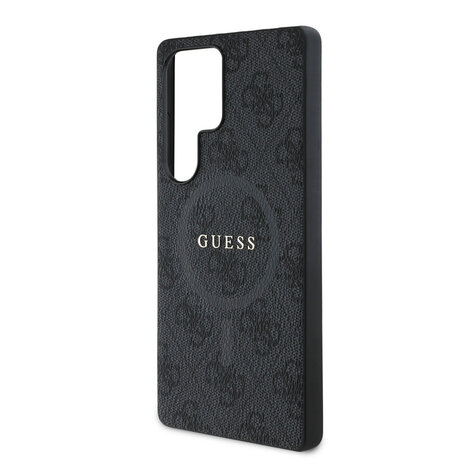 Guess Guess Galaxy S25 Ultra Backcover hoesje - 4G Colored Ring Classic Logo - MagSafe - Zwart Guess Guess Galaxy S25 Ultra Backcover hoesje - 4G Colored Ring Classic Logo - MagSafe - Zwart