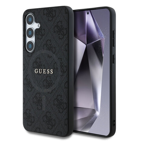 Guess Guess Galaxy S25 Plus Back cover coque - 4G Colored Ring Classic Logo - MagSafe - Noir Guess Guess Galaxy S25 Plus Back cover coque - 4G Colored Ring Classic Logo - MagSafe - Noir