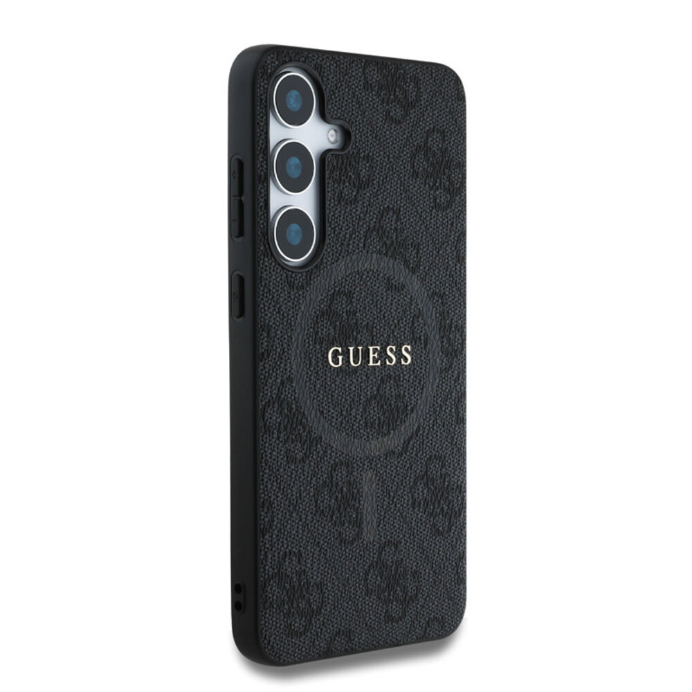 Guess Guess Galaxy S25 Plus Back cover coque - 4G Colored Ring Classic Logo - MagSafe - Noir Guess Guess Galaxy S25 Plus Back cover coque - 4G Colored Ring Classic Logo - MagSafe - Noir
