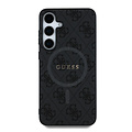 Guess Guess Galaxy S25 Backcover hoesje - 4G Colored Ring Classic Logo - MagSafe - Zwart