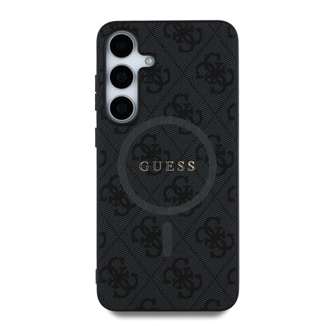 Guess Guess Galaxy S25 Back cover case - 4G Colored Ring Classic Logo - MagSafe - Black Guess Guess Galaxy S25 Back cover case - 4G Colored Ring Classic Logo - MagSafe - Black