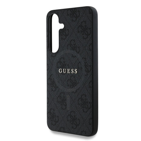 Guess Guess Galaxy S25 Back cover case - 4G Colored Ring Classic Logo - MagSafe - Black Guess Guess Galaxy S25 Back cover case - 4G Colored Ring Classic Logo - MagSafe - Black