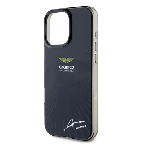 Aston Martin Aston Martin iPhone 16 Pro Max Back-Cover hul - IML F1 Car - Alonso Signature - Schwarz Aston Martin Aston Martin iPhone 16 Pro Max Back-Cover hul - IML F1 Car - Alonso Signature - Schwarz