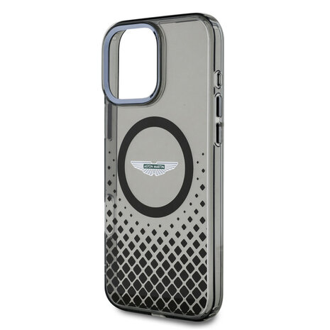 Aston Martin Aston Martin iPhone 16 Pro Max Back-Cover hul - Magsafe - IML Metal Gradient Squares - Schwarz Aston Martin Aston Martin iPhone 16 Pro Max Back-Cover hul - Magsafe - IML Metal Gradient Squares - Schwarz