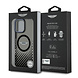 Aston Martin Aston Martin iPhone 16 Pro Max Back cover coque - Magsafe - IML Metal Gradient Squares - Noir Aston Martin Aston Martin iPhone 16 Pro Max Back cover coque - Magsafe - IML Metal Gradient Squares - Noir
