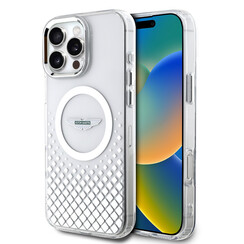 Aston Martin iPhone 16 Pro Max Back cover case - Magsafe - IML Metal Gradient Squares - Transparent