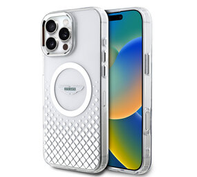 Aston Martin Aston Martin iPhone 16 Pro Max Back-Cover hul - Magsafe - IML Metal Gradient Squares - Transparent Aston Martin Aston Martin iPhone 16 Pro Max Back-Cover hul - Magsafe - IML Metal Gradient Squares - Transparent