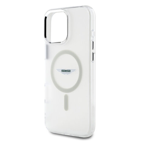 Aston Martin Aston Martin iPhone 16 Pro Backcover hoesje - Magsafe - IML Frosted Effect - Transparant Aston Martin Aston Martin iPhone 16 Pro Backcover hoesje - Magsafe - IML Frosted Effect - Transparant
