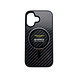 Aston Martin Aston Martin iPhone 16 Backcover hoesje - Magsafe - Carbon Circle - Zilver Aston Martin Aston Martin iPhone 16 Backcover hoesje - Magsafe - Carbon Circle - Zilver