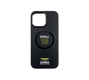 Aston Martin Aston Martin iPhone 16 Back cover coque - Magsafe - Stroll - Noir Aston Martin Aston Martin iPhone 16 Back cover coque - Magsafe - Stroll - Noir