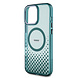 Aston Martin Aston Martin iPhone 16 Pro Max Back cover coque - Magsafe - IML Metal Gradient Squares - Vert Aston Martin Aston Martin iPhone 16 Pro Max Back cover coque - Magsafe - IML Metal Gradient Squares - Vert