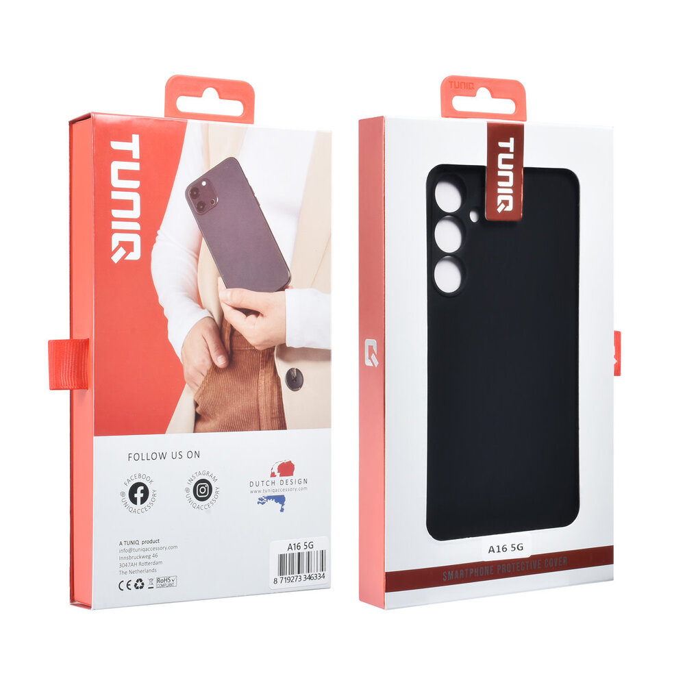 TUNIQ TUNIQ Galaxy A16 5G Back cover coque Silicone - Noir