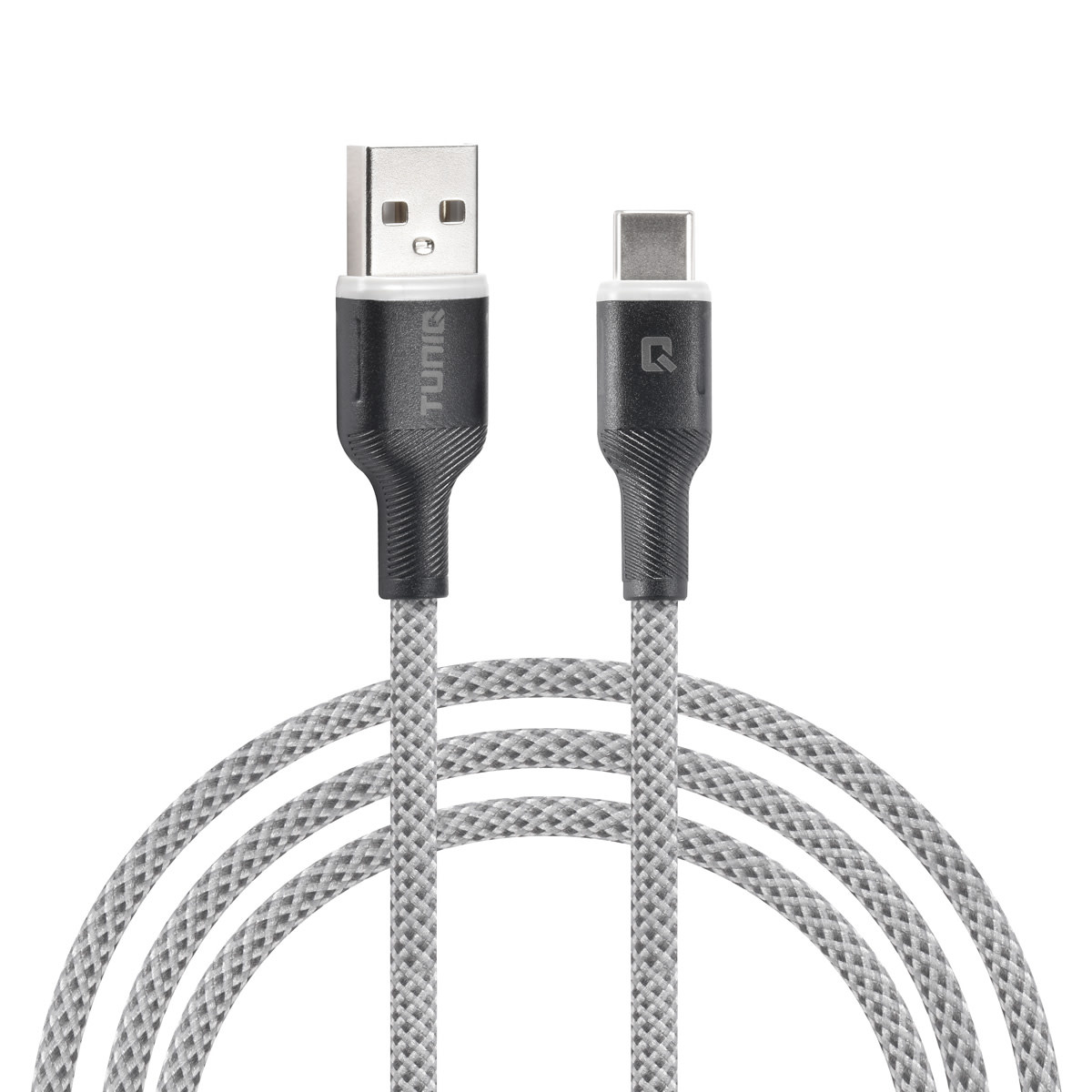 TUNIQ TUNIQ USB Type-C Kabel 100cm snellader dataoverdracht - Grijs