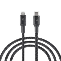 TUNIQ USB-C to Lightning Kabel - 100cm - Zwart