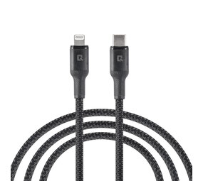 TUNIQ TUNIQ USB-C to Lightning Cable - 100cm - Black TUNIQ TUNIQ USB-C to Lightning Cable - 100cm - Black