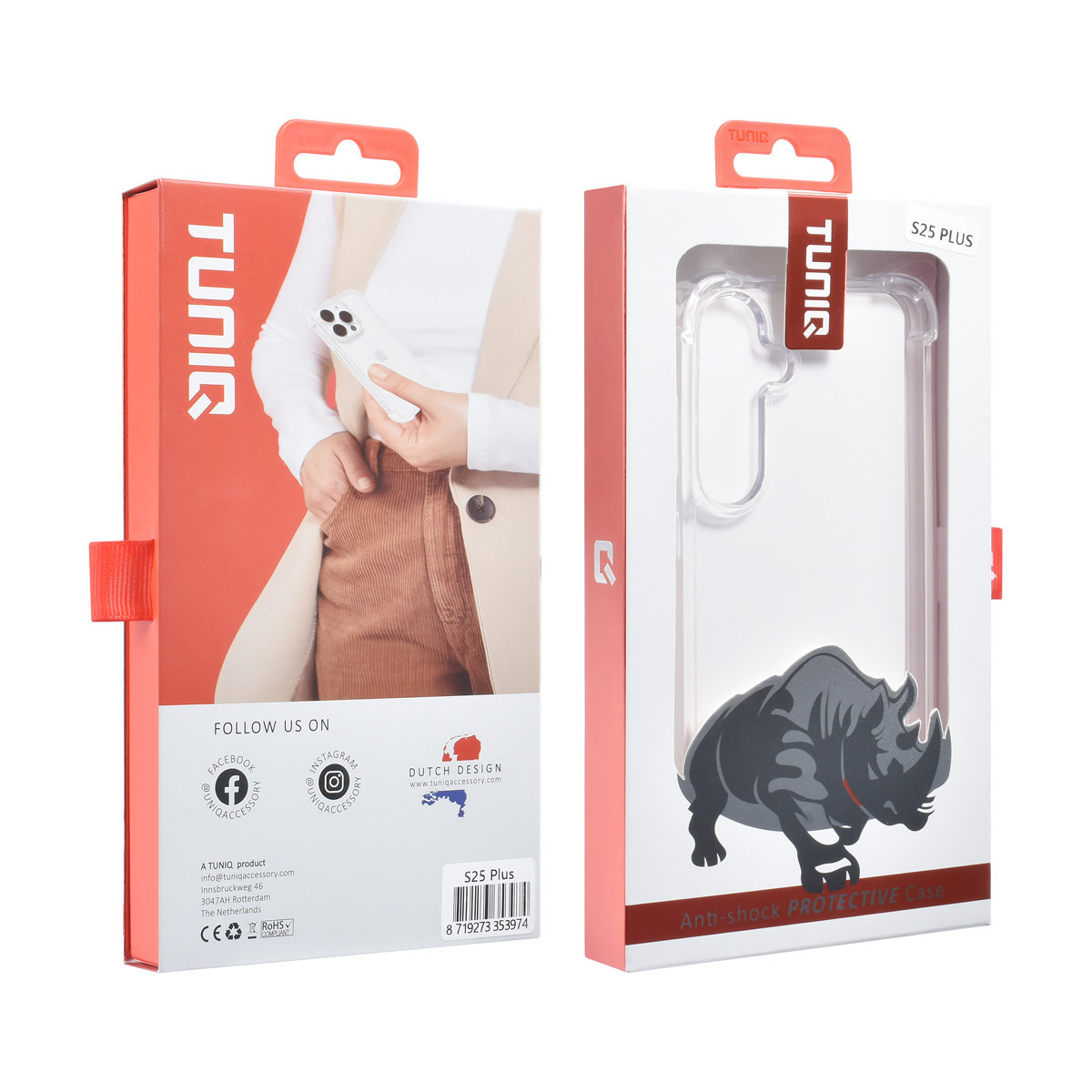 TUNIQ TUNIQ Galaxy S25 Plus Backcover hoesje - Transparant - Antishock, foto 5 van 5