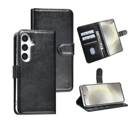 TUNIQ TUNIQ Galaxy S25 Book type housse - Porte-cartes pour 3 cartes - Fermeture magnétique - Noir TUNIQ TUNIQ Galaxy S25 Book type housse - Porte-cartes pour 3 cartes - Fermeture magnétique - Noir