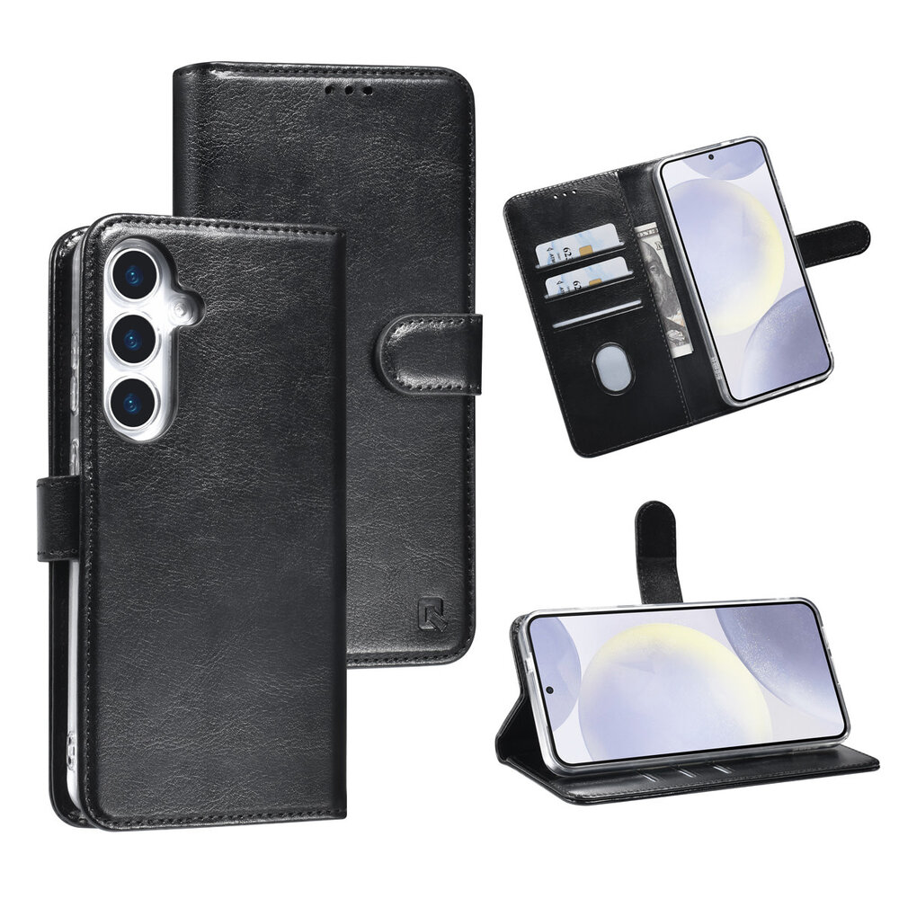 TUNIQ TUNIQ Galaxy S25 Plus Book type housse - Porte-cartes pour 3 cartes - Fermeture magnétique - Noir TUNIQ TUNIQ Galaxy S25 Plus Book type housse - Porte-cartes pour 3 cartes - Fermeture magnétique - Noir