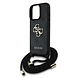 Guess Guess iPhone 16 Pro Max Back cover coque - Crossbody 4G Big Logo - Cord Strap - Noir Guess Guess iPhone 16 Pro Max Back cover coque - Crossbody 4G Big Logo - Cord Strap - Noir