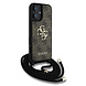Guess Guess iPhone 16 Backcover hoesje - Crossbody 4G Big Logo - Cord Strap - Bruin Guess Guess iPhone 16 Backcover hoesje - Crossbody 4G Big Logo - Cord Strap - Bruin