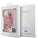 Guess Guess iPhone 15 Back cover coque Magsafe IML Glitter with pearls strap - Rose Guess Guess iPhone 15 Back cover coque Magsafe IML Glitter with pearls strap - Rose