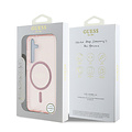 Guess Guess Galaxy S25 Back cover case - Magnetic IML Glitter Circle - Magsafe - Pink