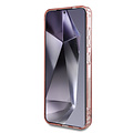Guess Guess Galaxy S25 Back cover case - Magnetic IML Glitter Circle - Magsafe - Pink