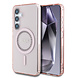 Guess Guess Galaxy S25 Backcover hoesje - Rhinestones Printed Classic Logo - MagSafe - Roze Guess Guess Galaxy S25 Backcover hoesje - Rhinestones Printed Classic Logo - MagSafe - Roze