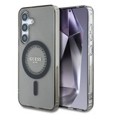 Guess Guess Galaxy S25 Back cover case - Rhinestones Printed Classic Logo - MagSafe - Black Guess Guess Galaxy S25 Back cover case - Rhinestones Printed Classic Logo - MagSafe - Black
