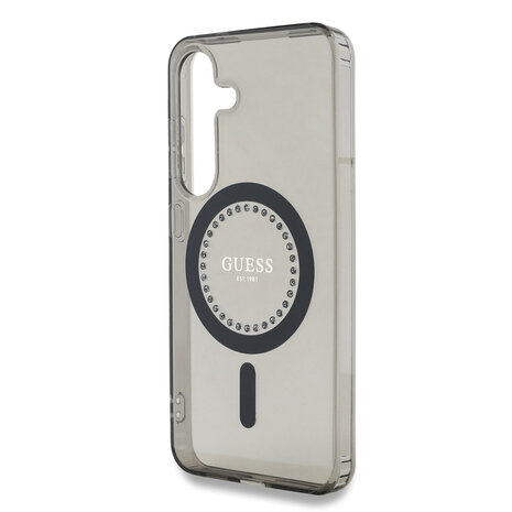 Guess Guess Galaxy S25 Back cover coque - Rhinestones Printed Classic Logo - MagSafe - Noir Guess Guess Galaxy S25 Back cover coque - Rhinestones Printed Classic Logo - MagSafe - Noir