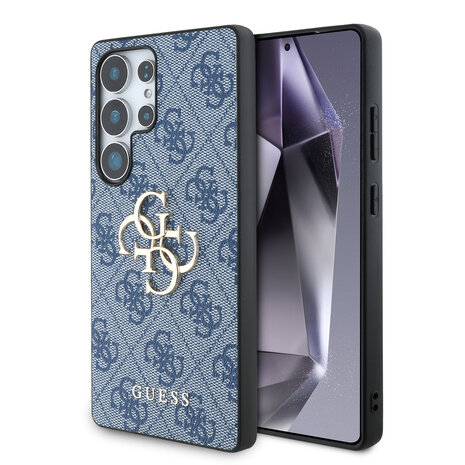 Guess Guess Galaxy S25 Ultra Back-Cover hul - 4G PU Big Logo - Blau Guess Guess Galaxy S25 Ultra Back-Cover hul - 4G PU Big Logo - Blau