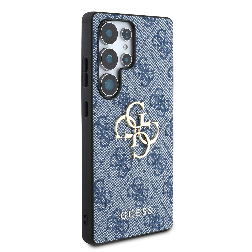 Guess Guess Galaxy S25 Ultra Back-Cover hul - 4G PU Big Logo - Blau Guess Guess Galaxy S25 Ultra Back-Cover hul - 4G PU Big Logo - Blau