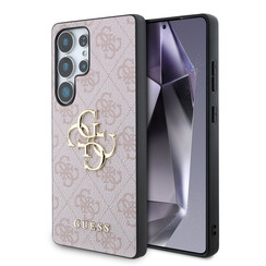 Guess Galaxy S25 Ultra Backcover hoesje - 4G PU Big Logo - Roze