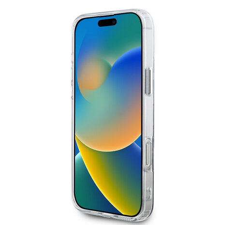 Aston Martin Aston Martin iPhone 16 Pro Max Back-Cover hul - Magsafe - IML Metal Gradient Squares - Transparent Aston Martin Aston Martin iPhone 16 Pro Max Back-Cover hul - Magsafe - IML Metal Gradient Squares - Transparent