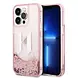 Karl Lagerfeld Karl Lagerfeld iPhone 14 Pro Back cover case - Glitter KL Logo - Pink Karl Lagerfeld Karl Lagerfeld iPhone 14 Pro Back cover case - Glitter KL Logo - Pink