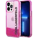 Karl Lagerfeld Karl Lagerfeld iPhone 14 Pro Back cover case - Liquid Glitter - Pink Karl Lagerfeld Karl Lagerfeld iPhone 14 Pro Back cover case - Liquid Glitter - Pink