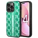 Karl Lagerfeld Karl Lagerfeld iPhone 14 Pro Back cover case - Monogram Stripe - Green Karl Lagerfeld Karl Lagerfeld iPhone 14 Pro Back cover case - Monogram Stripe - Green