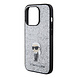 Karl Lagerfeld Karl Lagerfeld iPhone 15 Pro Back-Cover hul - Fixed Glitter - Ikonik K Logo - Silber Karl Lagerfeld Karl Lagerfeld iPhone 15 Pro Back-Cover hul - Fixed Glitter - Ikonik K Logo - Silber