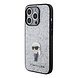 Karl Lagerfeld Karl Lagerfeld iPhone 15 Pro Back-Cover hul - Fixed Glitter - Ikonik K Logo - Silber Karl Lagerfeld Karl Lagerfeld iPhone 15 Pro Back-Cover hul - Fixed Glitter - Ikonik K Logo - Silber