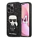 Karl Lagerfeld Karl Lagerfeld iPhone 14 Pro Backcover hoesje - Glitter - Karl - Zwart Karl Lagerfeld Karl Lagerfeld iPhone 14 Pro Backcover hoesje - Glitter - Karl - Zwart