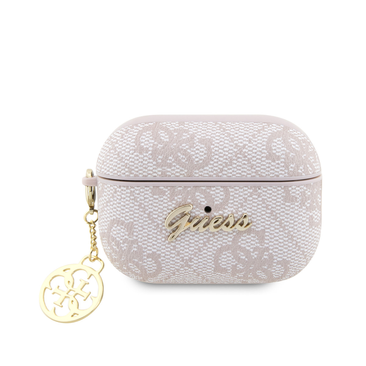 Guess Guess AirPods Pro & Pro 2 Case - 4G - Heart Charm - Roze