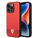 Ferrari Ferrari iPhone 14 Pro Back cover coque - Real Leather - Hot Stamp - Rouge Ferrari Ferrari iPhone 14 Pro Back cover coque - Real Leather - Hot Stamp - Rouge