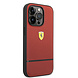 Ferrari Ferrari iPhone 14 Pro Back cover case - Real Leather - Perforated - Red Ferrari Ferrari iPhone 14 Pro Back cover case - Real Leather - Perforated - Red