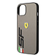 Ferrari Ferrari iPhone 14 Plus & 15 Plus Backcover hoesje - Leather - Big SF Logo - Grijs Ferrari Ferrari iPhone 14 Plus & 15 Plus Backcover hoesje - Leather - Big SF Logo - Grijs