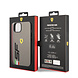 Ferrari Ferrari iPhone 14 Plus & 15 Plus Backcover hoesje - Leather - Big SF Logo - Grijs Ferrari Ferrari iPhone 14 Plus & 15 Plus Backcover hoesje - Leather - Big SF Logo - Grijs